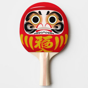 Daruma-Puppe (traditioneller japanischer Glücksbri Tischtennis Schläger