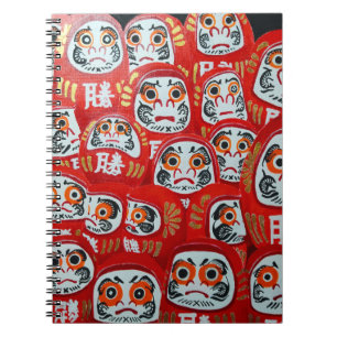 Daruma-Puppen-Malerei von Alfred Fox Notizblock