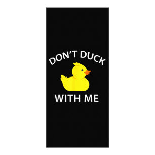 darunter Duck With Me Funny Rubber Duck Werbekarte