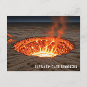 Darvaza-Gaskraterreise Turkmenistan Postkarte