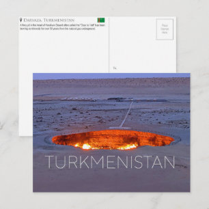 Darvaza, Turkmenistan Reise-Postkarte Postkarte