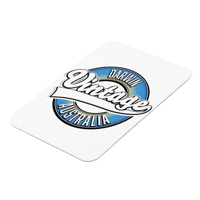 Darwin australia Vintages Logo Magnet (Linke Seite)