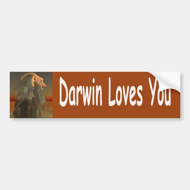 Darwin Autoaufkleber (Vorne)