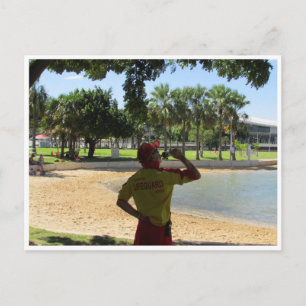 Darwin Beach Lifeguard Postkarte