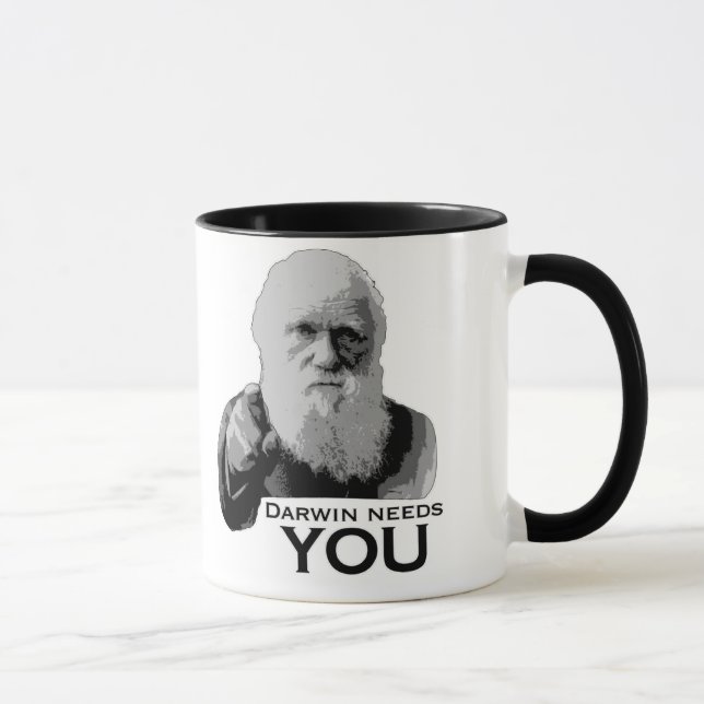 Darwin benötigt Sie! Tasse (Rechts)