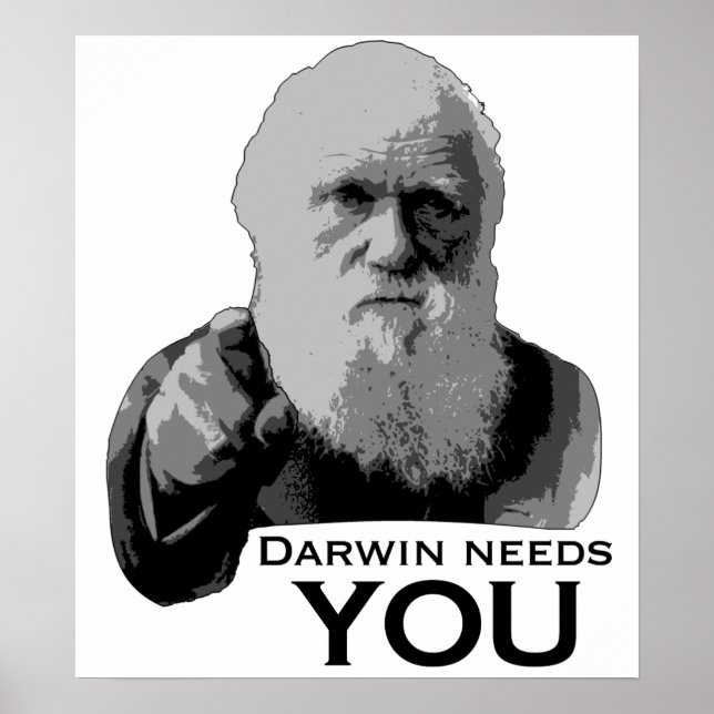 Darwin braucht dich! poster (Vorne)
