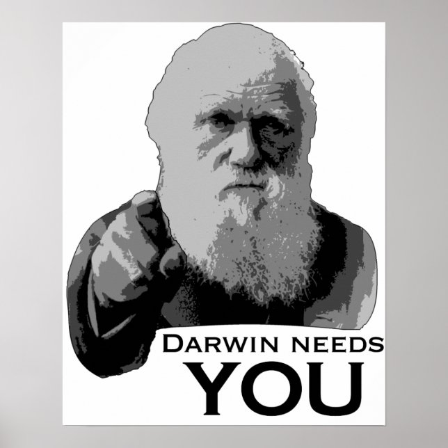 Darwin braucht dich! poster (Vorne)