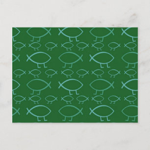 Darwin Fish Postkarte