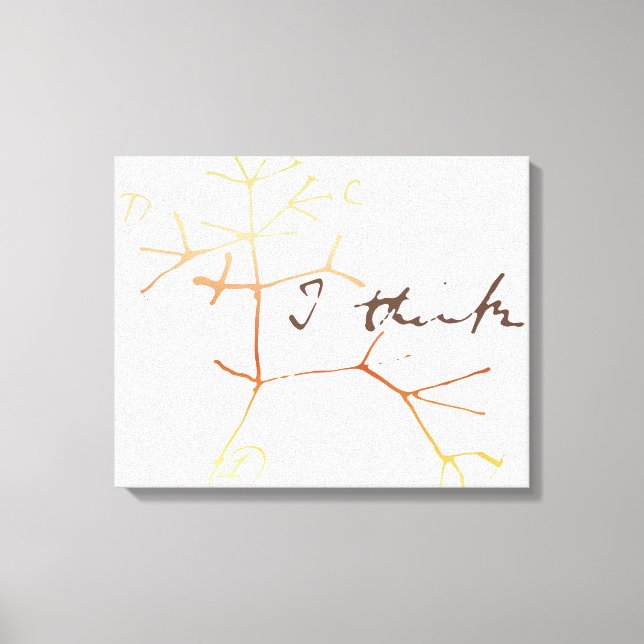 Darwin, ich glaube, der Baum des Lebens Leinwanddruck (Vorderseite)