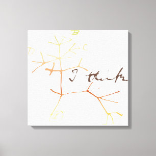 Darwin, ich glaube, der Baum des Lebens Leinwanddruck