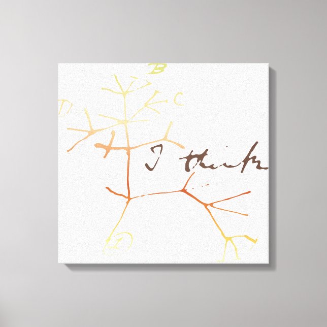 Darwin, ich glaube, der Baum des Lebens Leinwanddruck (Vorderseite)