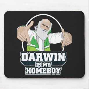 Darwin ist mein Homeboy (farbenreich) Mousepad