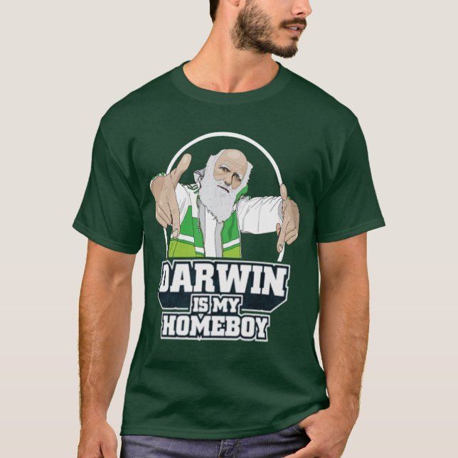 Darwin ist mein Homeboy (farbenreich) T-Shirt (Vorderseite)