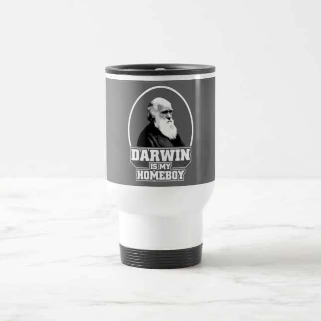 Darwin ist mein Homeboy Reisebecher (Mittel)
