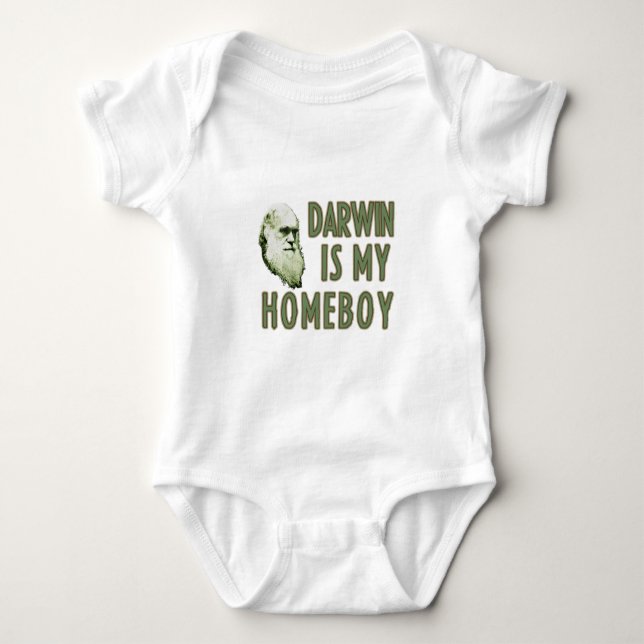 Darwin ist meine Homeboy Baby Strampler (Vorderseite)