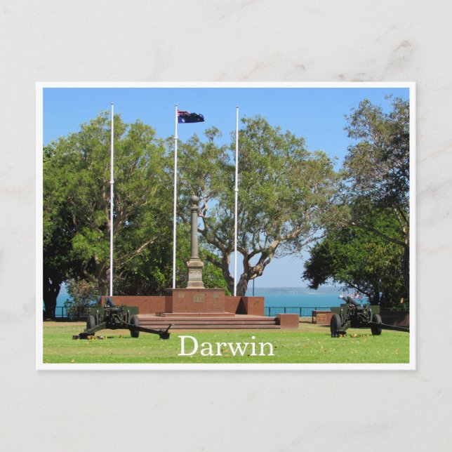 Darwin-Kenotaph Postkarte (Vorderseite)