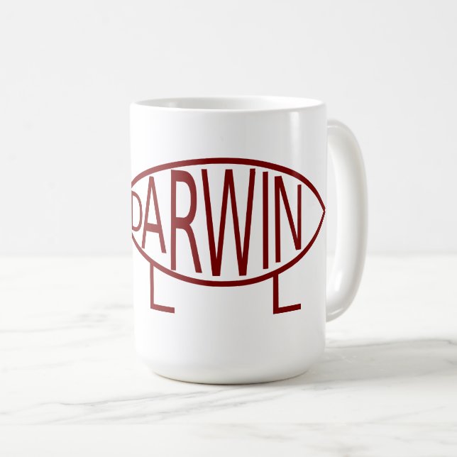 Darwin Lettering Tasse (VorderseiteRechts)