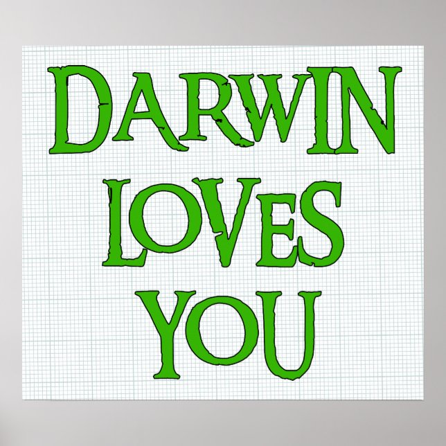 Darwin Lieben You Poster (Vorne)