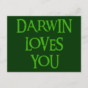 Darwin Lieben You Postkarte
