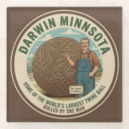 Darwin, Minnesota Twine Ball Coaster Souvenir Gift Glasuntersetzer
