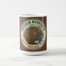 Darwin, Minnesota Twine Ball Souvenir Coffee Mug Kaffeetasse
