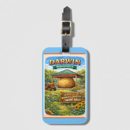 Darwin, MN Minnesota Ball of Twine Luggage Tag Gepäckanhänger