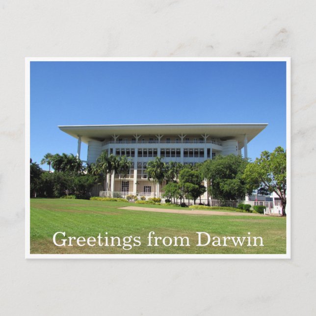 darwin Parliament Postkarte (Vorderseite)