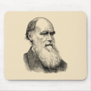 Darwin Portrait Evolution / Charles Darwin Mousepad