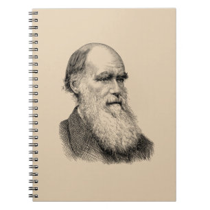 Darwin Portrait Evolution / Charles Darwin Notizblock