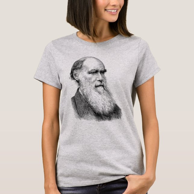 Darwin Portrait Evolution / Charles Darwin T-Shirt (Vorderseite)