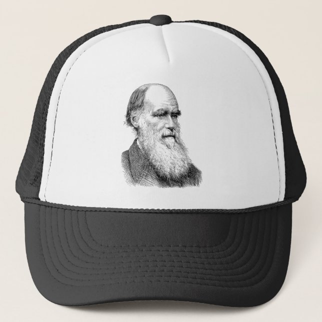 Darwin Portrait Evolution / Charles Darwin Truckerkappe (Vorderseite)