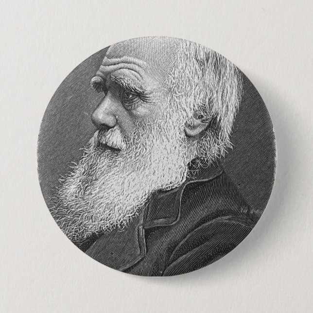 Darwin-Porträt Button (Vorderseite)