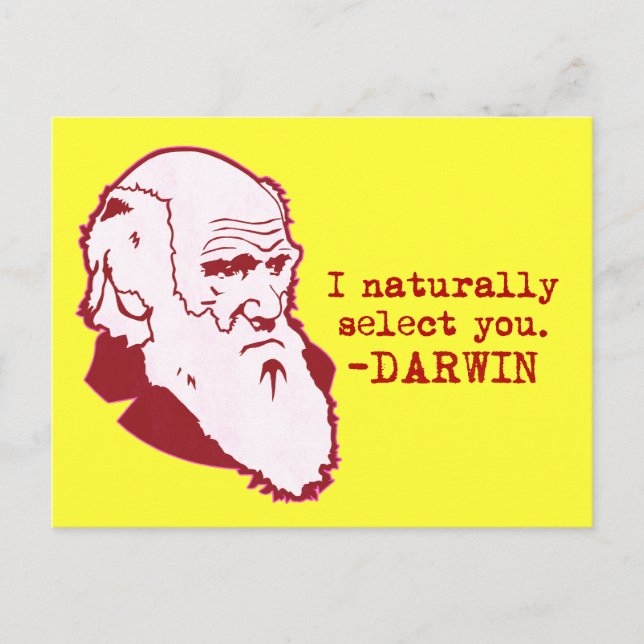 Darwin Postkarte (Vorderseite)