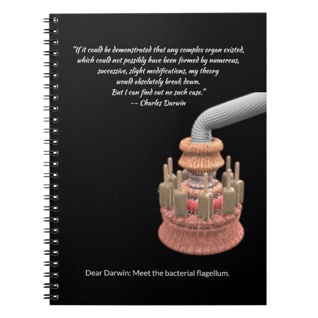 Darwin’s Konzession and the Bacterial Flagellum Notizblock (Vorderseite)