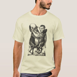 Darwin u. Affe T-Shirt