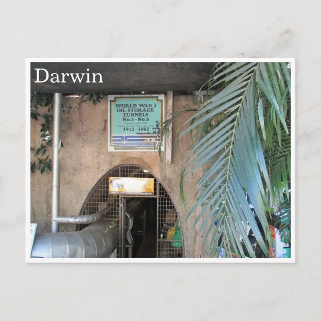 Darwin w2 Öltunnel Postkarte (Vorderseite)