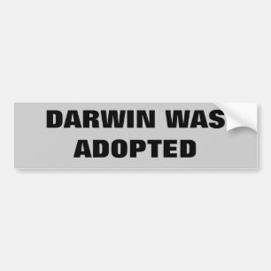 Darwin wurde Adoptiert Autoaufkleber