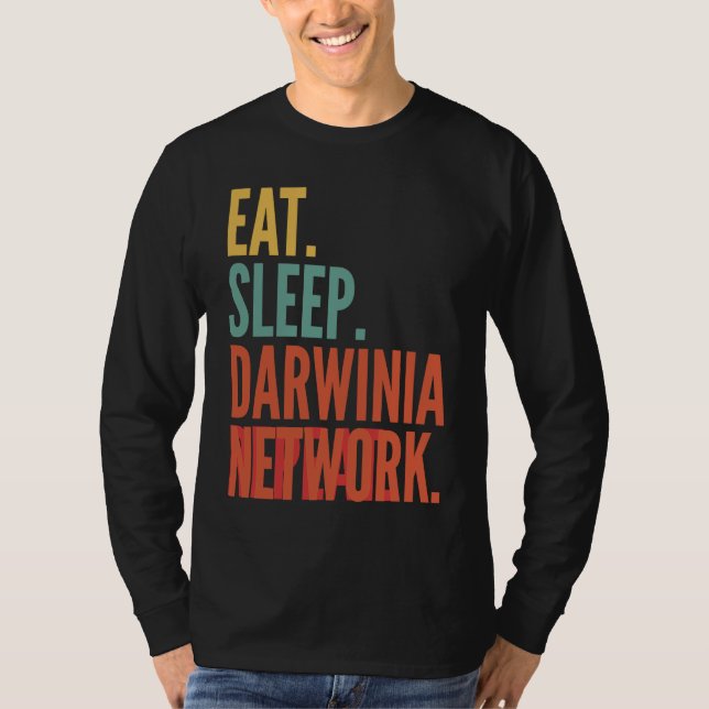 Darwinia Network Krypto Essen Schlaf Darwinia Netw T-Shirt (Vorderseite)