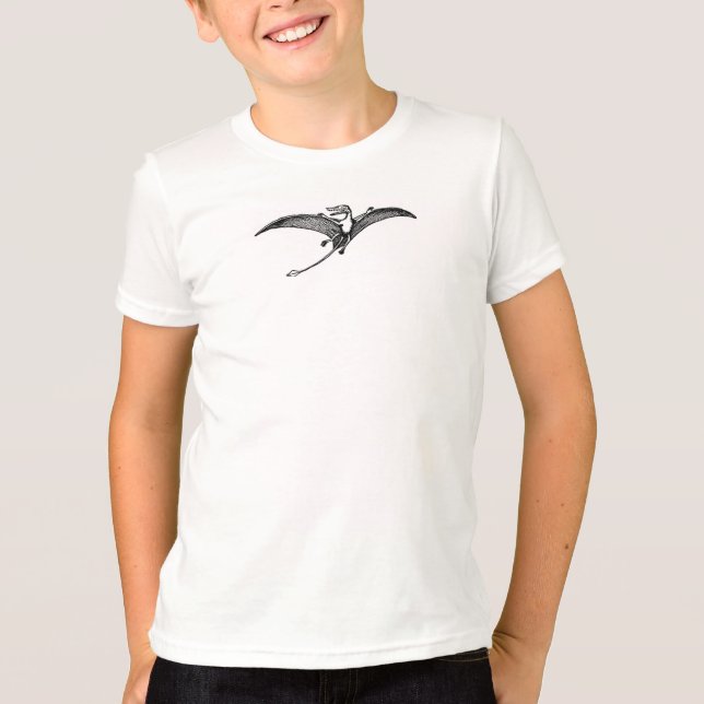Darwinopterus fliegender Dinosaurier T-Shirt (Vorderseite)