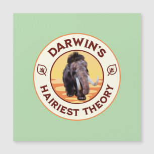 Darwins haarigste Theorie Süßes Wollmammut Magnetkarte