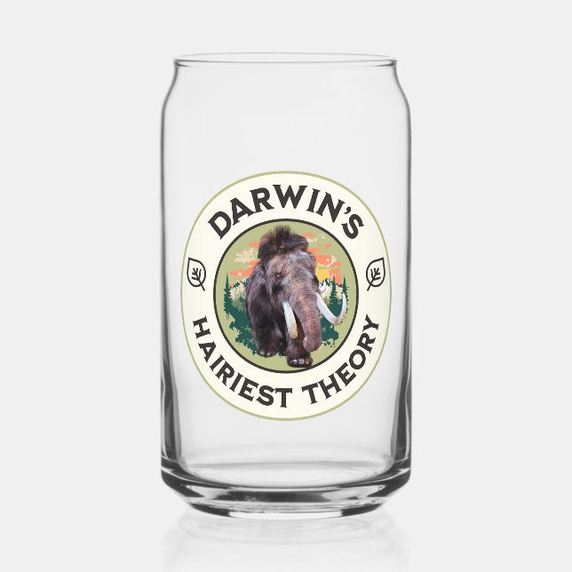 Darwins haarigste Theorie Wolliges Mammut  Dosenglas (Vorderseite)