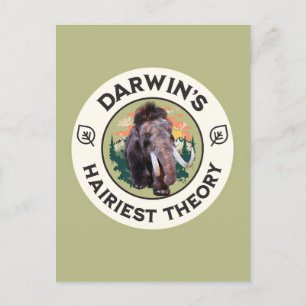 Darwins haarigste Theorie Wolliges Mammut Feiertagspostkarte