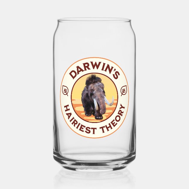 Darwins hellste Theorie Niedlich Wooly Mammoth Dosenglas (Vorderseite)