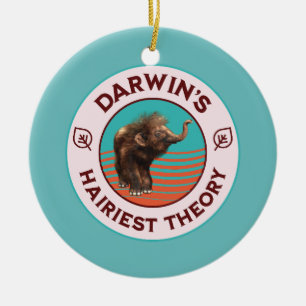 Darwins hellste Theorie Niedlich Wooly Mammoth Keramik Ornament