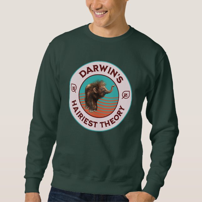 Darwins hellste Theorie Niedlich Wooly Mammoth Sweatshirt (Vorderseite)