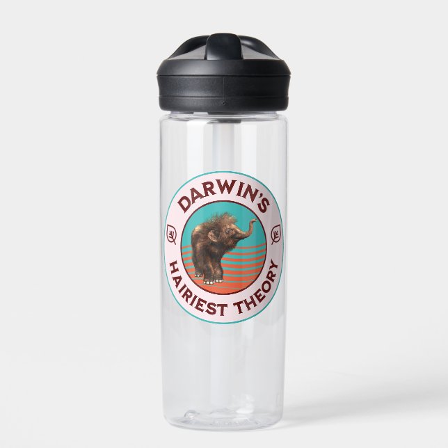 Darwins hellste Theorie Niedlich Wooly Mammoth Trinkflasche (Vorderseite)