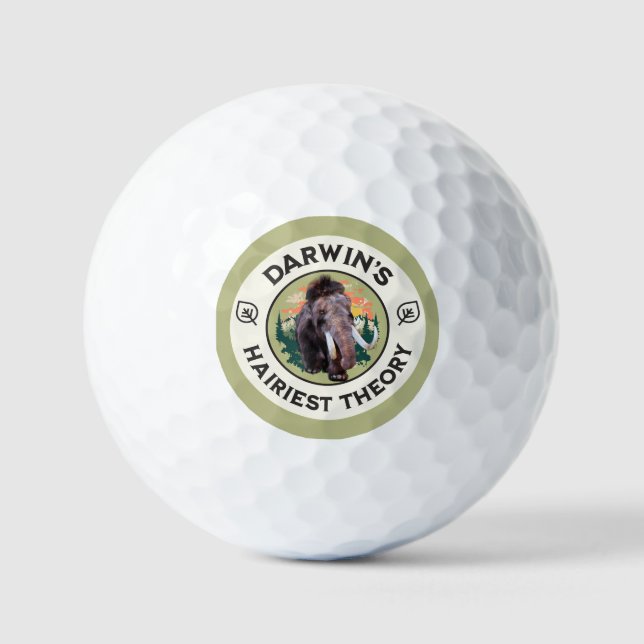 Darwins hellste Theorie Wooly Mammoth Golfball (Vorderseite)