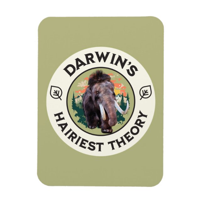 Darwins hellste Theorie Wooly Mammoth Magnet (Vertikal)