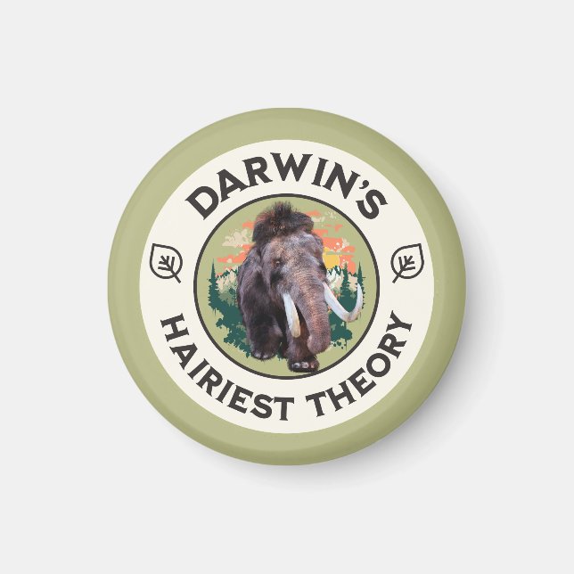 Darwins hellste Theorie Wooly Mammoth Magnet (Vorne)