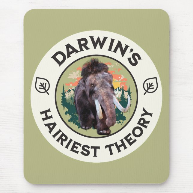 Darwins hellste Theorie Wooly Mammoth Mousepad (Vorne)